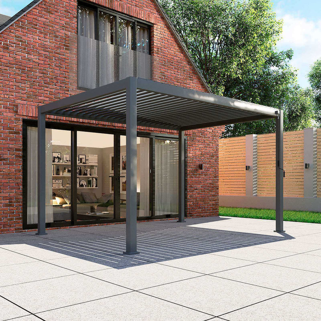 3.6M x 3M Rectangular NOVA TITAN Pergola GREY New 2025 Model