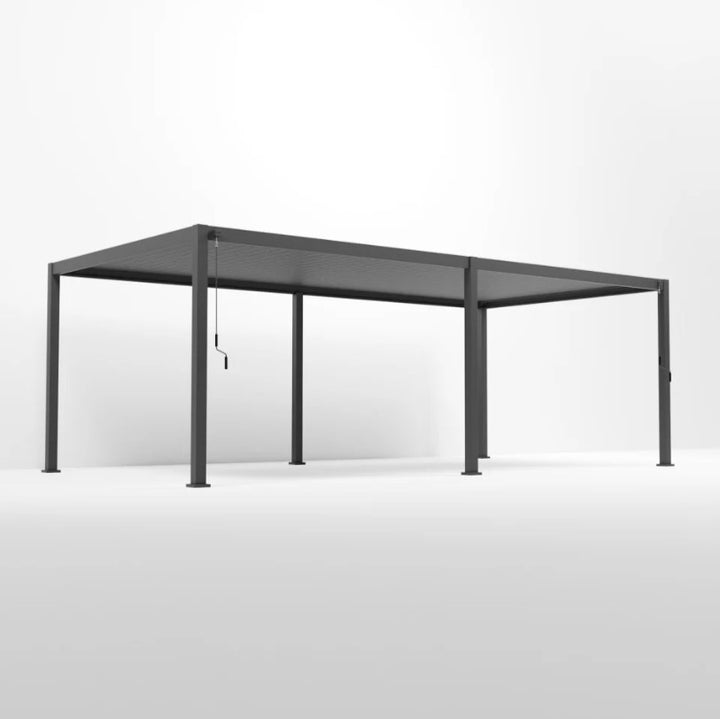 8M x 3.6M Rectangular NOVA TITAN Pergola GREY New 2025 Model