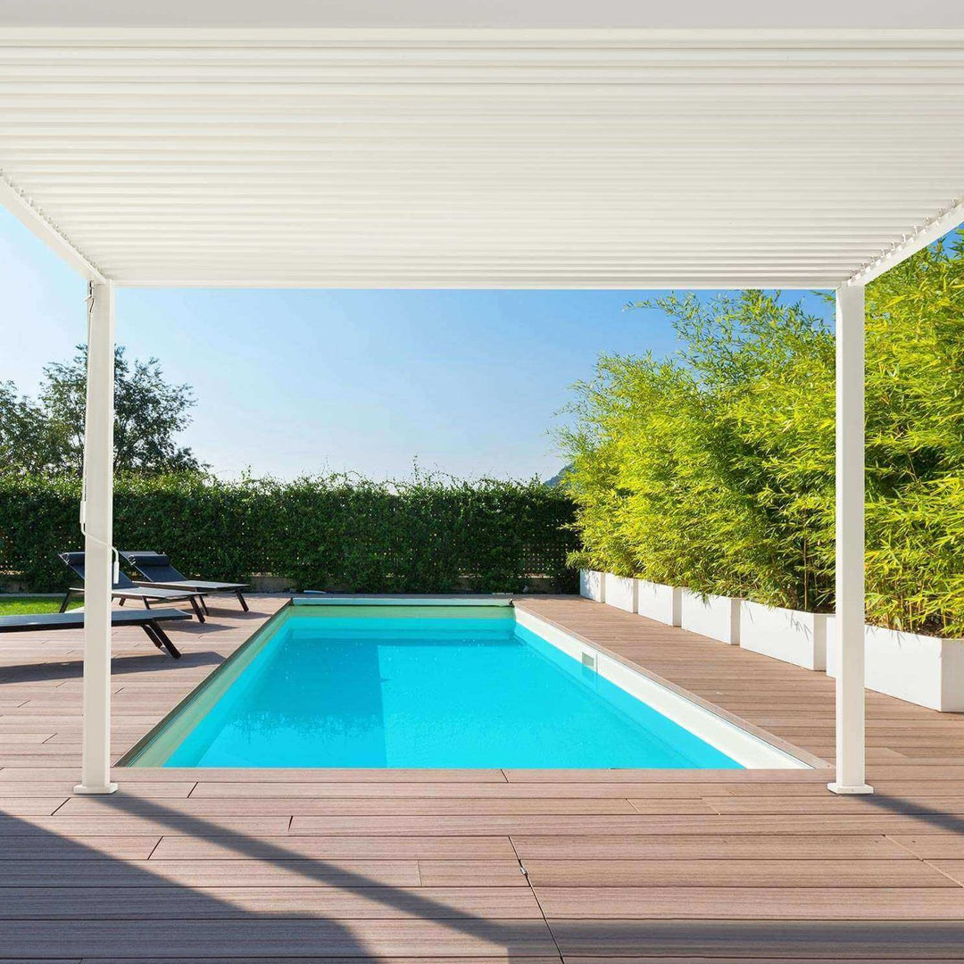 3.6M x 3.6M Square NOVA TITAN Pergola PEBBLE New 2025 Model