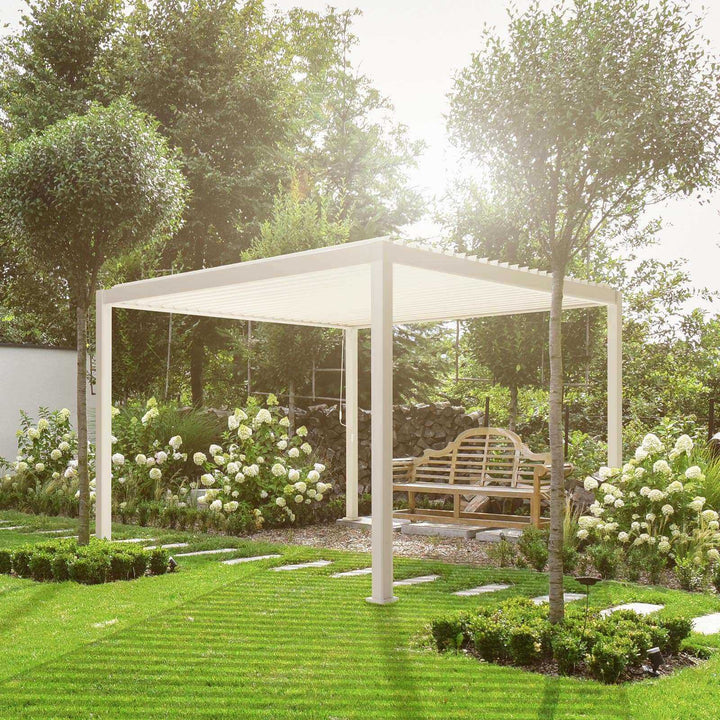 3.6M x 3.6M Square NOVA TITAN Pergola PEBBLE New 2025 Model