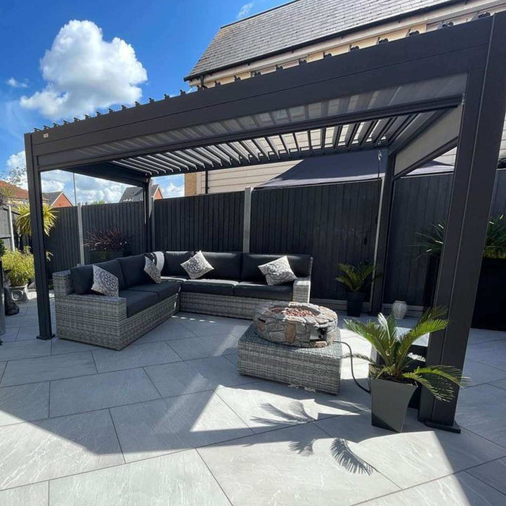 4M x 3M Rectangular NOVA TITAN Pergola GREY New 2025 Model