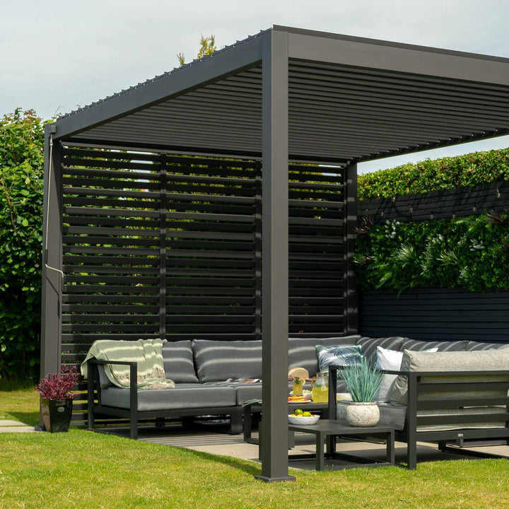 3.6M x 3M Rectangular NOVA TITAN Pergola GREY New 2025 Model