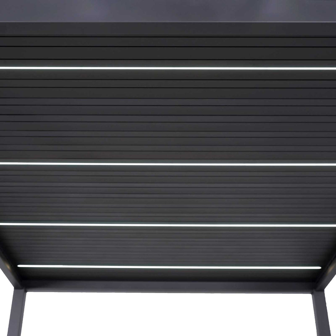 3M Titan LED Aluminium Solar Louvre in Graphite GREY