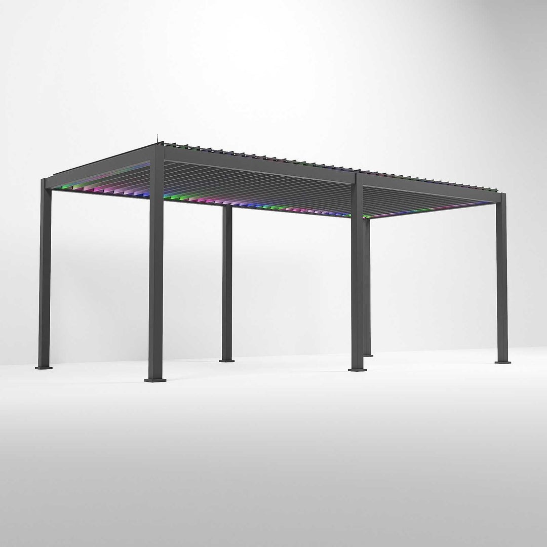 6M x 3M Rectangular NOVA TITAN PLUS Pergola GREY New 2025 Model