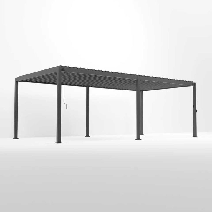 8M x 3M Rectangular NOVA TITAN Pergola GREY New 2025 Model